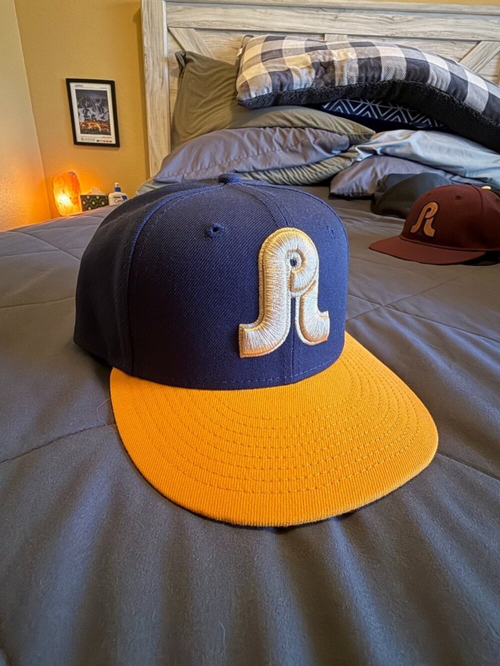 New: Pretty Lights x Jiberish Blue/Gold Fitted Hat 7 1/8"